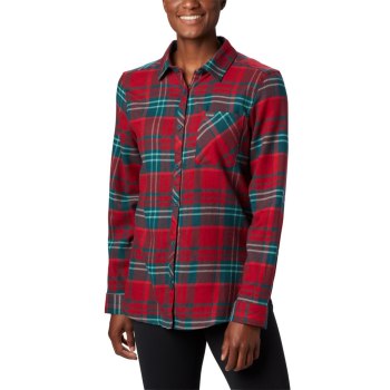 Columbia Overhemd Dames, Simply Put II Flannel DonkerGekleurd, 92XBWIZDC